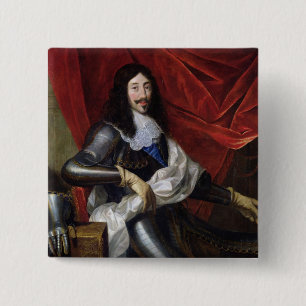 König Louis-XIII von Frankreich und von Navarra Button