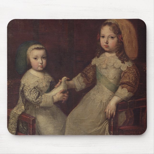 König Louis XIV (1638-1715) als Kind mit Philipp Mousepad (Vorne)