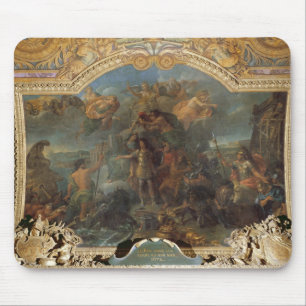 König Louis XIV aufnehmend bewaffnet auf Land und Mousepad
