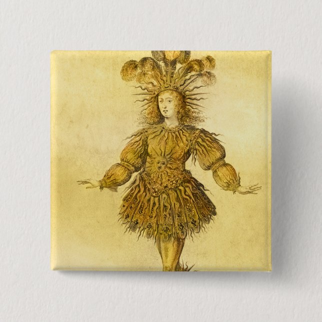 König Louis XIV von Frankreich Button (Vorderseite)