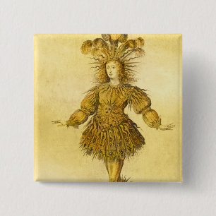König Louis XIV von Frankreich Button