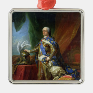 König Louis-XV von Frankreich u. von Navarra, 1750 Silbernes Ornament