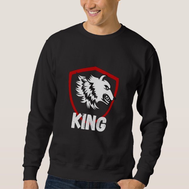 König Löwe Herren Sweatshirt  (Vorderseite)