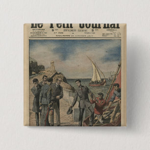 König Manuel II von Portugal Abschied bietend Button