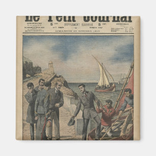 König Manuel II von Portugal Abschied bietend Magnet