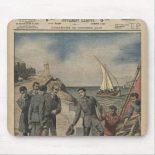 König Manuel II von Portugal Abschied bietend Mousepad