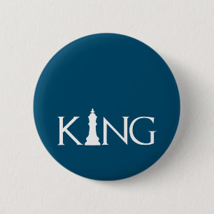 König mit Schachstück Button