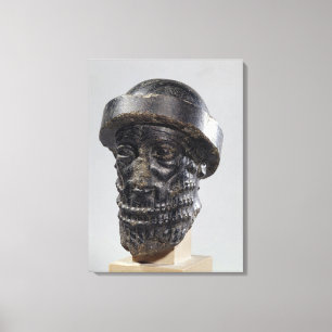König, möglicherweise Hammurabi, König von Babylo Leinwanddruck