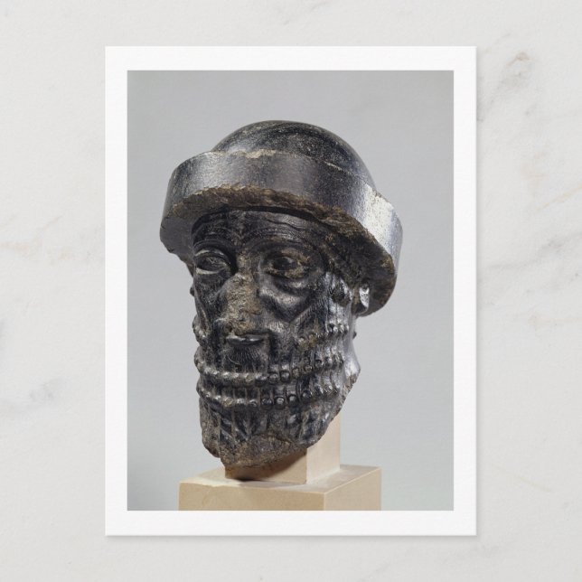 König, möglicherweise Hammurabi, König von Babylo Postkarte (Vorderseite)