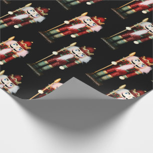 König Nussknacker Schwarze Soldat Weihnachten  Geschenkpapier