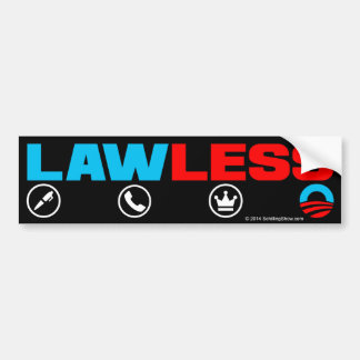 König Obama Lawless Bumpersticker Autoaufkleber