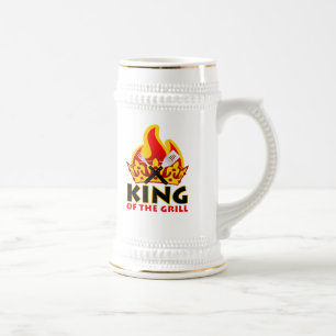 König Of The Grill Stein Bierglas