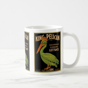 König Pelican Marken Salat Kaffeetasse
