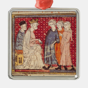 König Philippe I, Grandes Chroniques De Frankreic Ornament Aus Metall