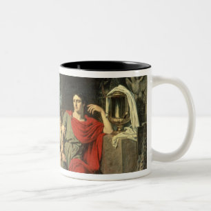 König Priam, das Achilleus um Rückkehr von bitte Zweifarbige Tasse