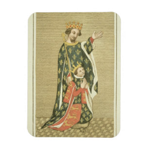 König Richard II (1367-1400) mit seinem Vater Magnet