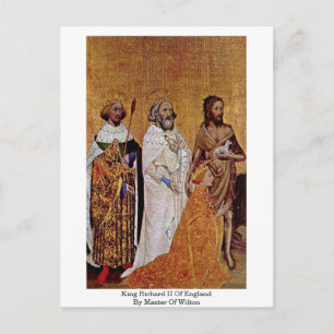 König Richard II von England von Master Wilton Postkarte