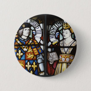 König Richard III und Königin Anne von England Button
