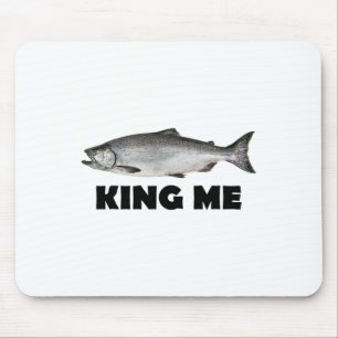 König Salmon Fischen Mousepad