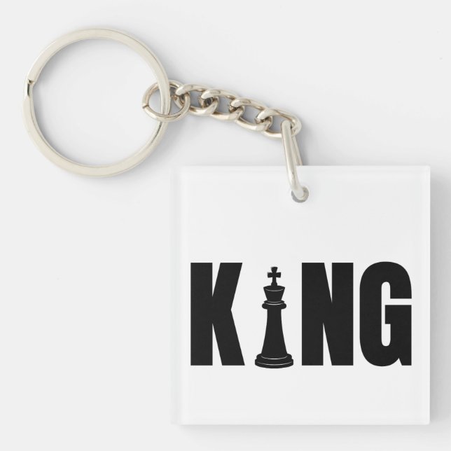 König Schach Schlüsselanhänger (Vorderseite)