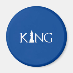 König-Schachfigur Halloween-Kostüm Schachliebhaber Magnet