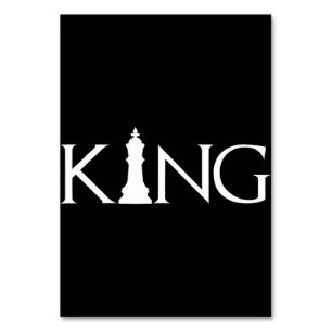 König-Schachfigur-Halloween-Kostüm Schachliebhaber Tischnummer