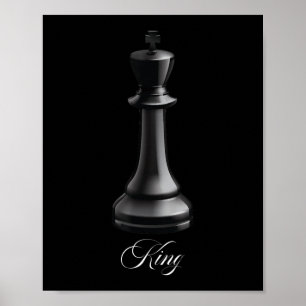 König Schachstück Halloween Kostümschach Lover Poster