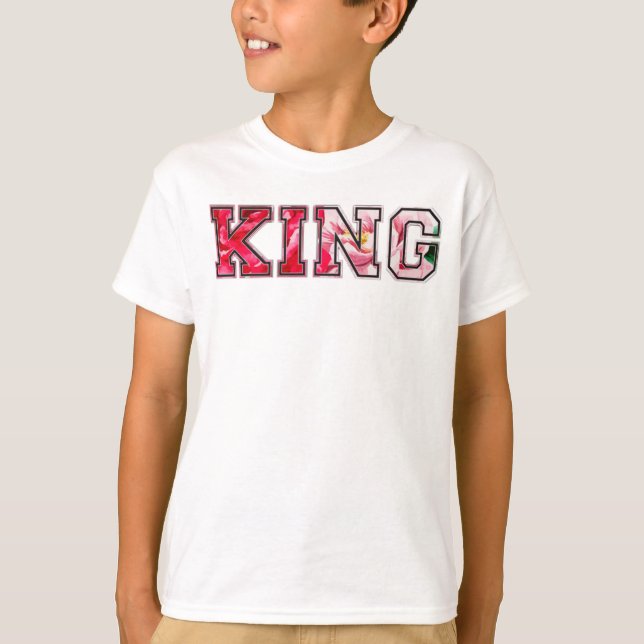 König Text Graffiti-Style-Lettern T-Shirt (Vorderseite)