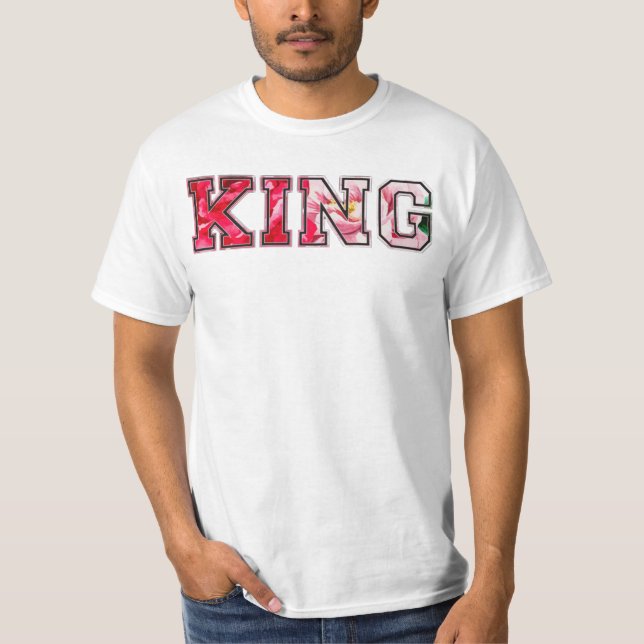 König Text Graffiti-Style-Lettern T-Shirt (Vorderseite)