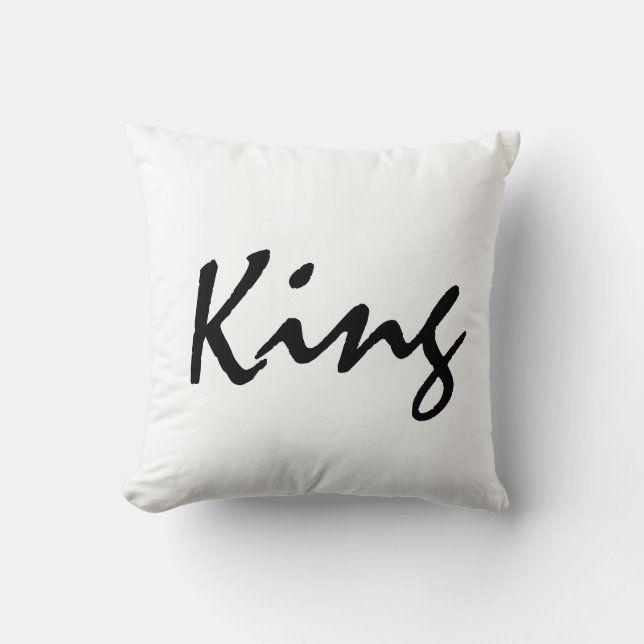 König Throw Decorative Bedroom Pillow Kissen (Vorderseite)