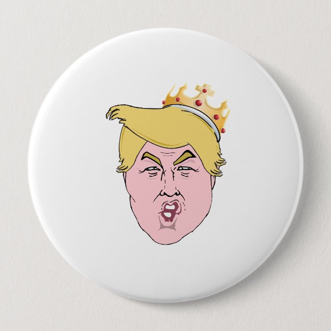 König Trump Button (Vorderseite)