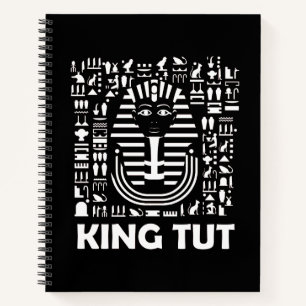 König Tut Pharao ägyptisches Hieroglyphen Alphabet Notizbuch