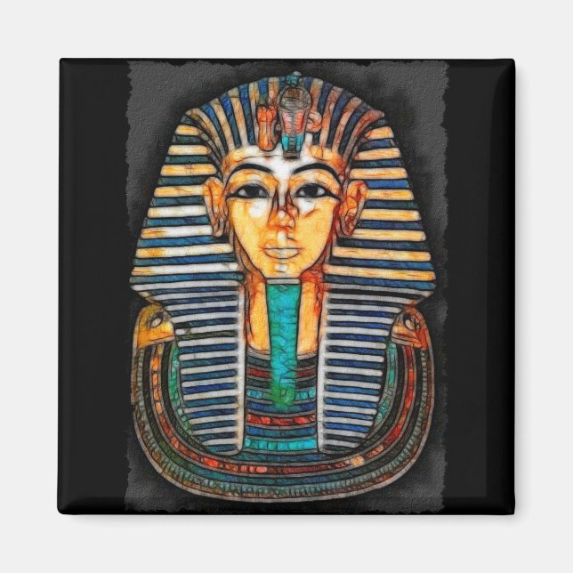 König TUTANKHAMUN Magnet für ägyptische Kunst (Vorne)