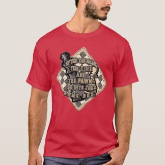 König- und Bauer-Schachspiel und lustiges Spiel de T-Shirt