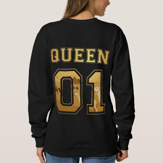 König und Königin 01 Sweatshirt (Rückseite)