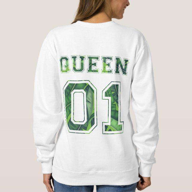 König und Königin 01 Sweatshirt (Rückseite)