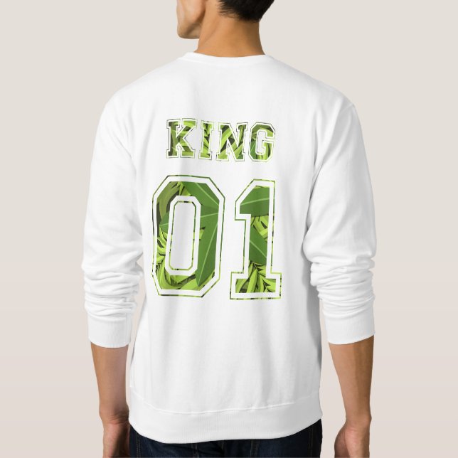 König und Königin 01 Sweatshirt (Rückseite)