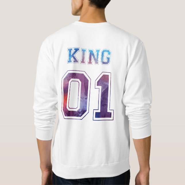 König und Königin 01 Sweatshirt (Rückseite)