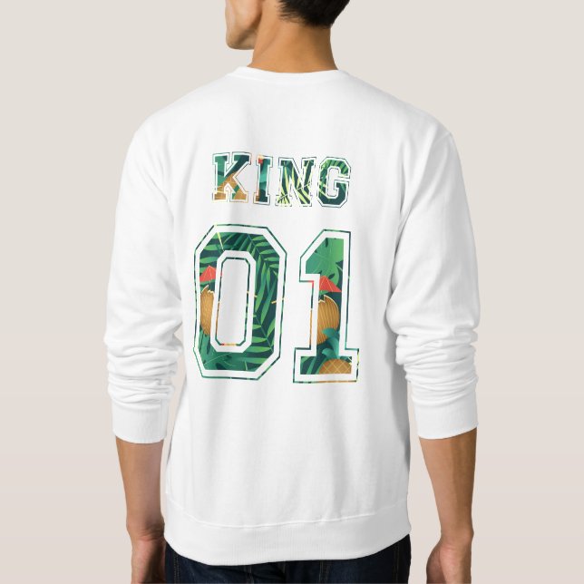 König und Königin 01 Sweatshirt (Rückseite)