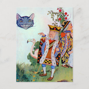 König und Königin der Herzen, Alice und die Grinse Postkarte