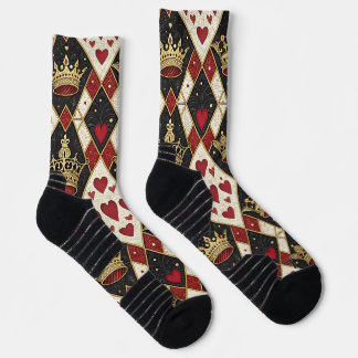 König und Königin der Herzen Socken