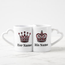 König und Königin Kronen Personalisiert