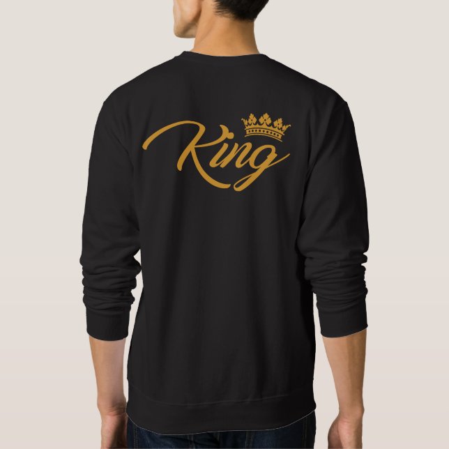König und Königin Sweatshirt (Rückseite)