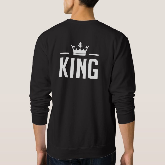 König und Königin Sweatshirt (Rückseite)