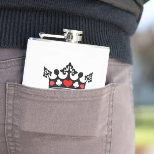 König von allem Krone Poker Flachmann