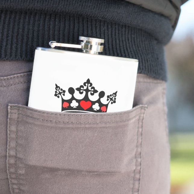 König von allem Krone Poker Flachmann (Beispiel)