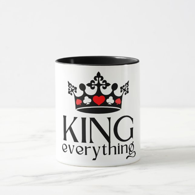 König von allem Krone Poker Tasse (Zentrum)