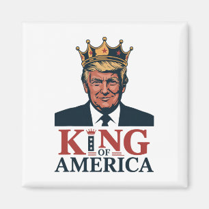 König von Amerika Präsident Trump - Lustiger Trump Magnet