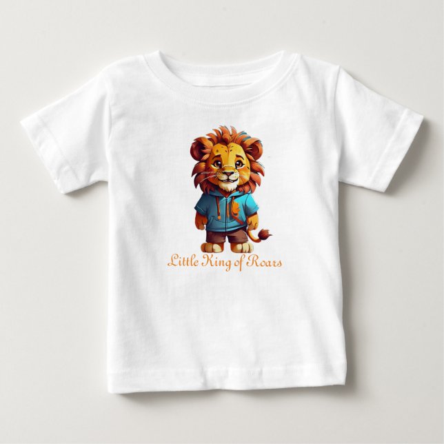 König von Coolen, Löwe Inspiriert Couture Baby T-shirt (Vorderseite)