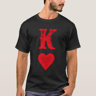 König von ihm spielt Karten Halloween T-Shirt